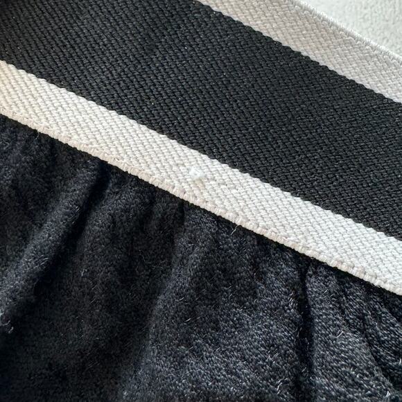 Sandro Textured Preppy Business Peplum Pencil Skirt, Black/White, US Size 6 - Picture 7 of 9